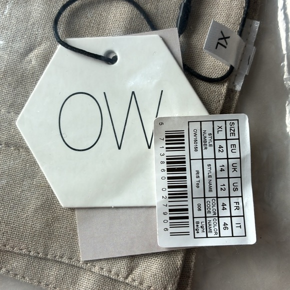 OW Collection Iris Skirt Set Light Beige L/XL - Picture 8 of 11